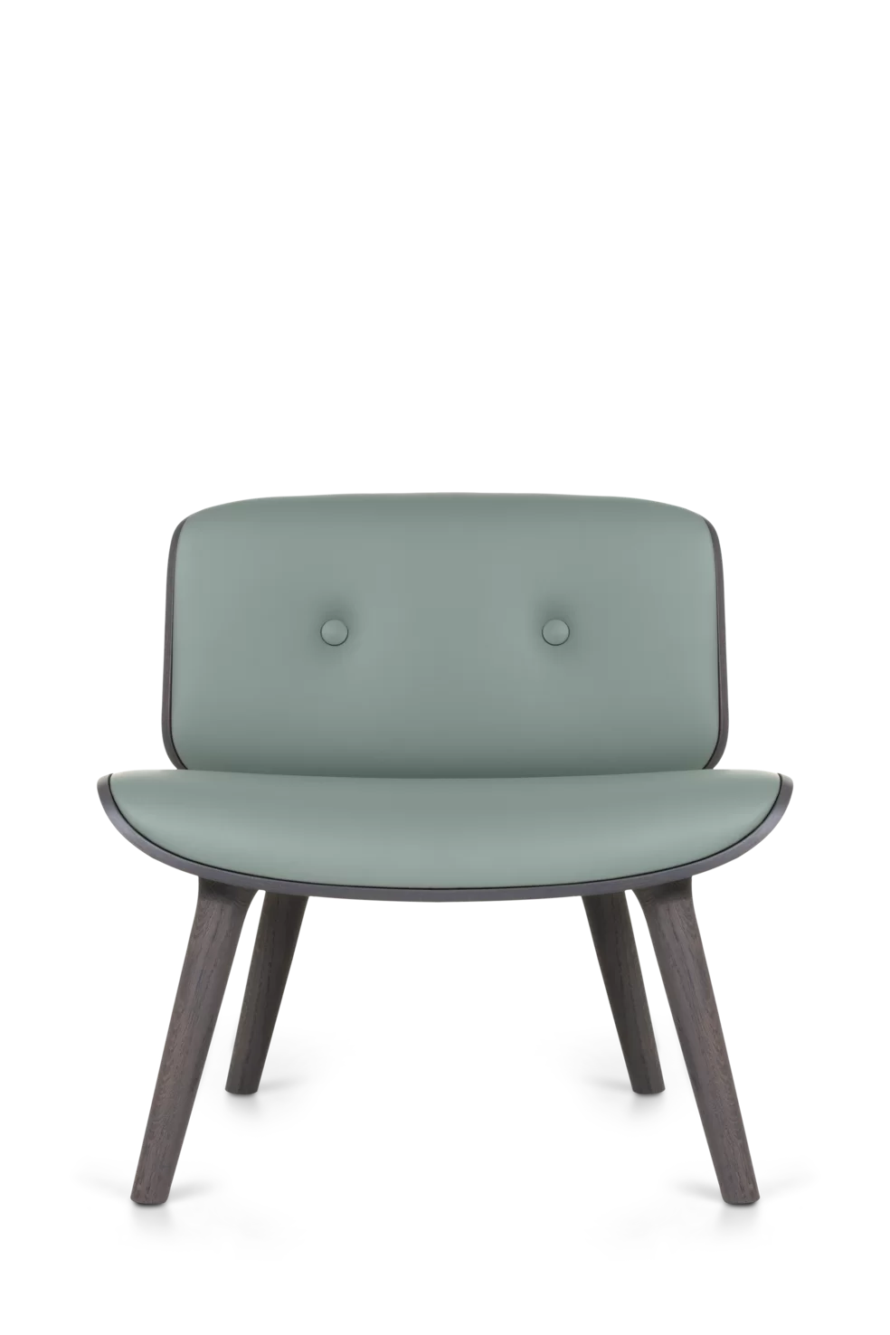 Nut Lounge Chair Spectrum agave grey front view